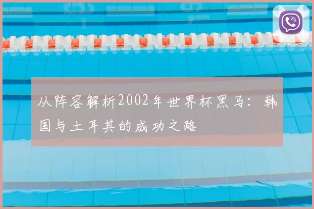 从阵容解析2002年世界杯黑马:韩国与土耳其的成功之路