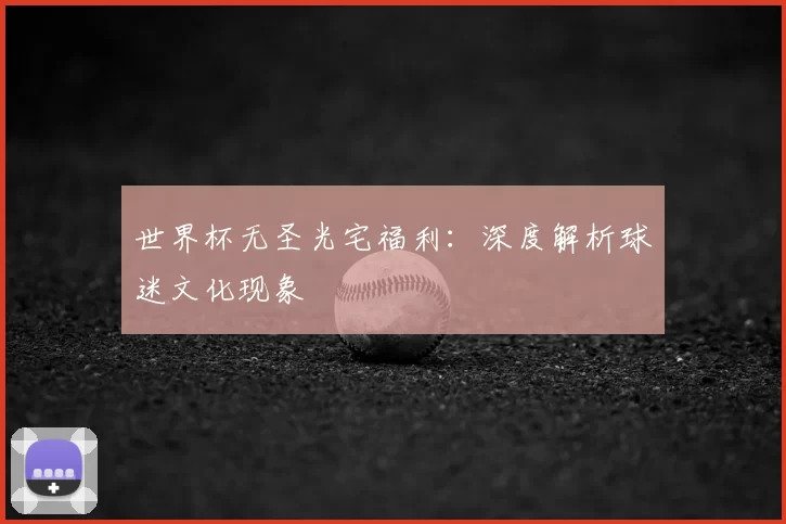 世界杯无圣光宅福利:深度解析球迷文化现象